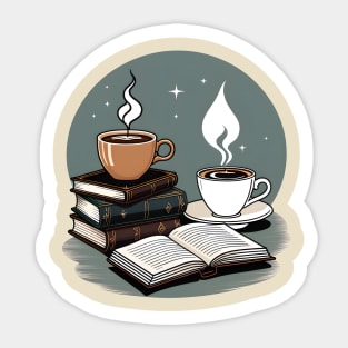 coffee and study night Sticker